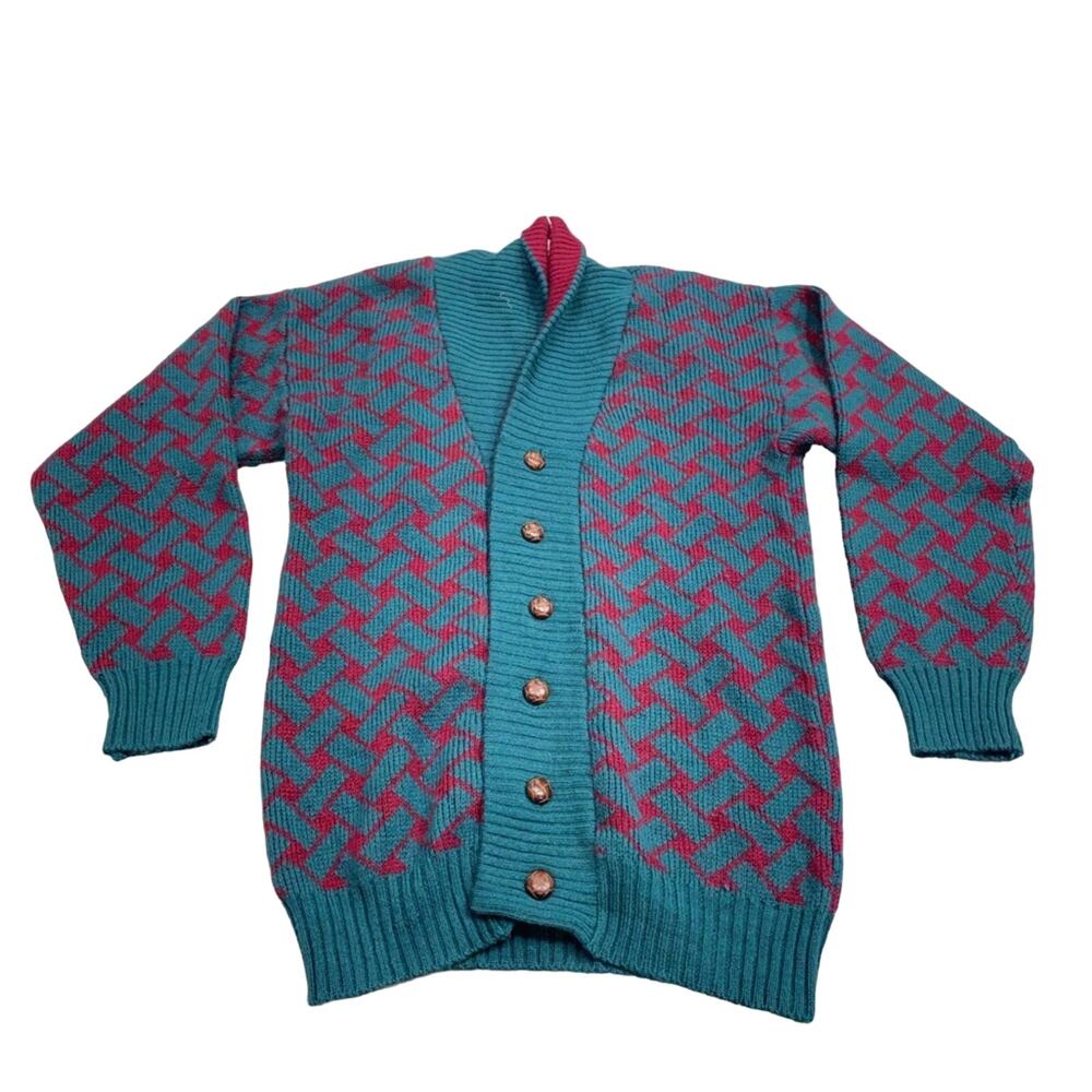 Vintage Wool Cardigan Long Sleeve